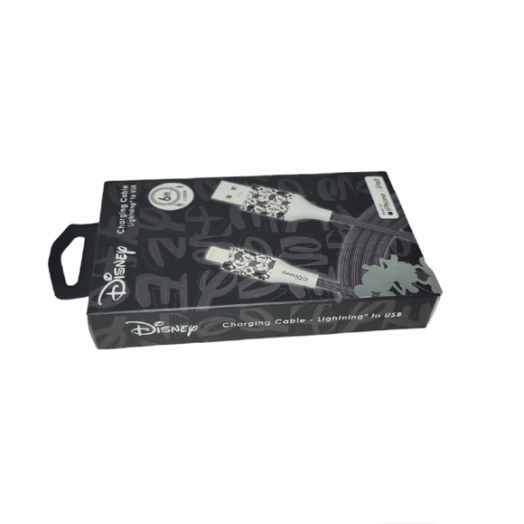 Disney Mickey Mouse 6Ft iPhone/Ipad Charging Cable Lightning To USB - New - Picture 3 of 3